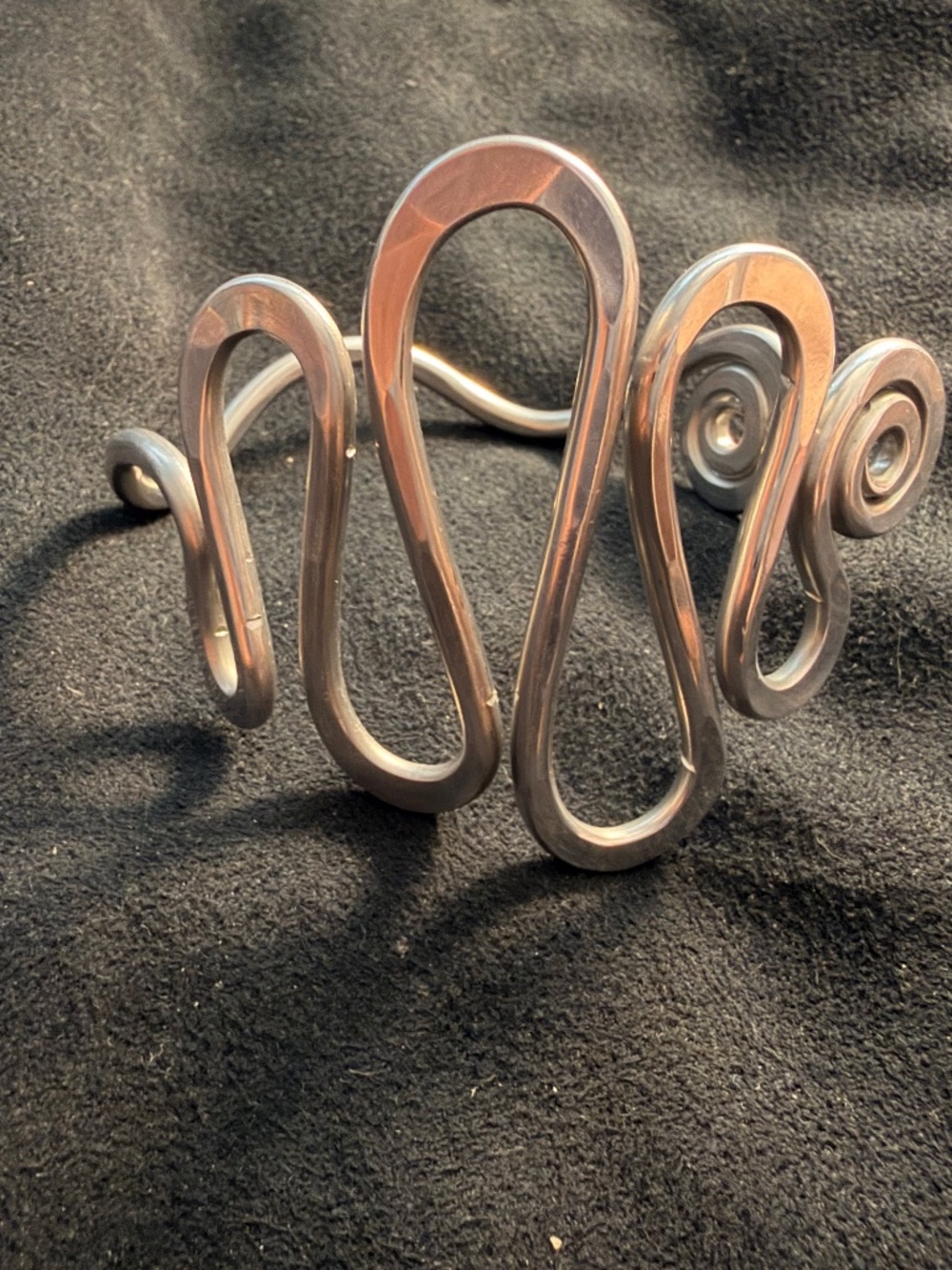 Silver snake cuff braclet